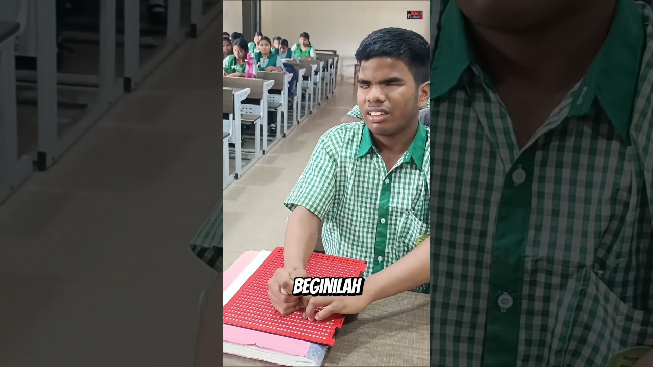 Beginilah cara tunanetra menulis!
