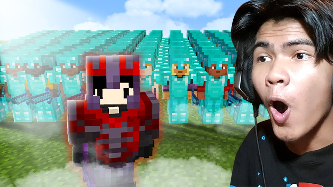 ​Metaanie VS មនុស្ស 100នាក់ ក្នុង Minecraft