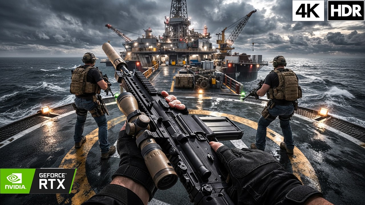 US Special Forces Stealthly Infiltrates Mexican Oil Rig | Realistic Ultra Graphics (4K60fps) COD MW2