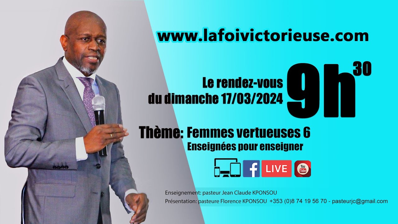 Femmes vertueuses - Vol 6  avec le pasteur Jean Claude KPONSOU