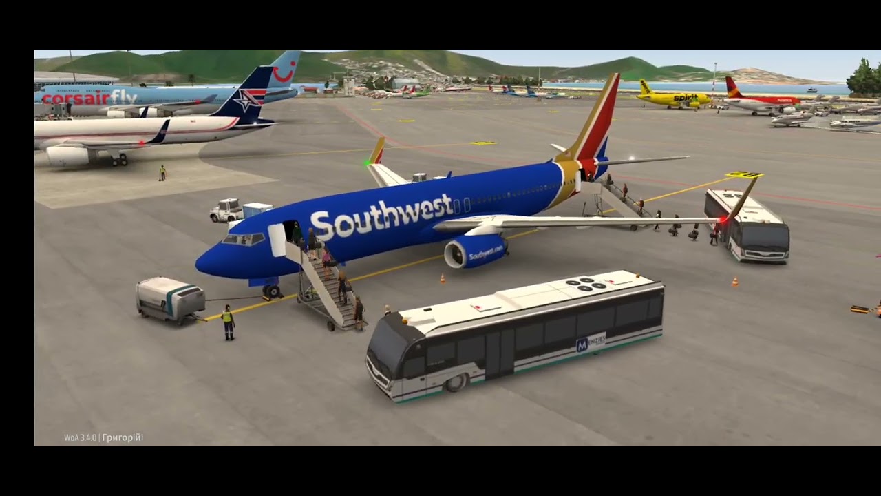 ✈️ BOEING ✈️ B738 🛩 Southwest 🛫 World of Airports 🌎 Sint Maarten Airport 🛬 #aviation #airplane #fly 