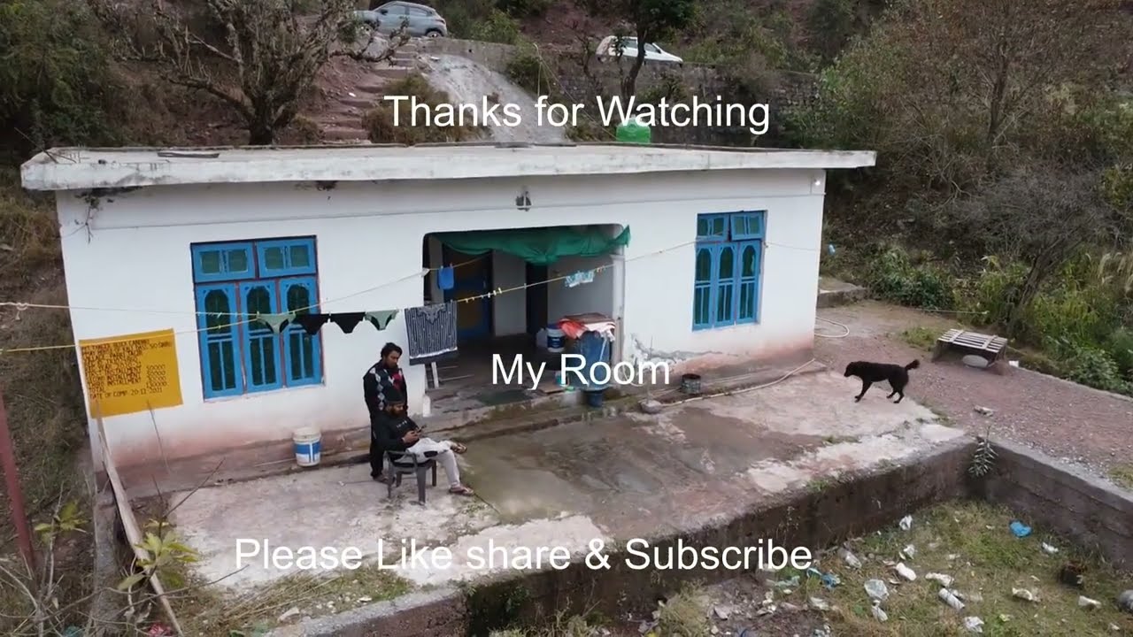 Beautiful village & mountain life shown with Dji mini 2 se drone.