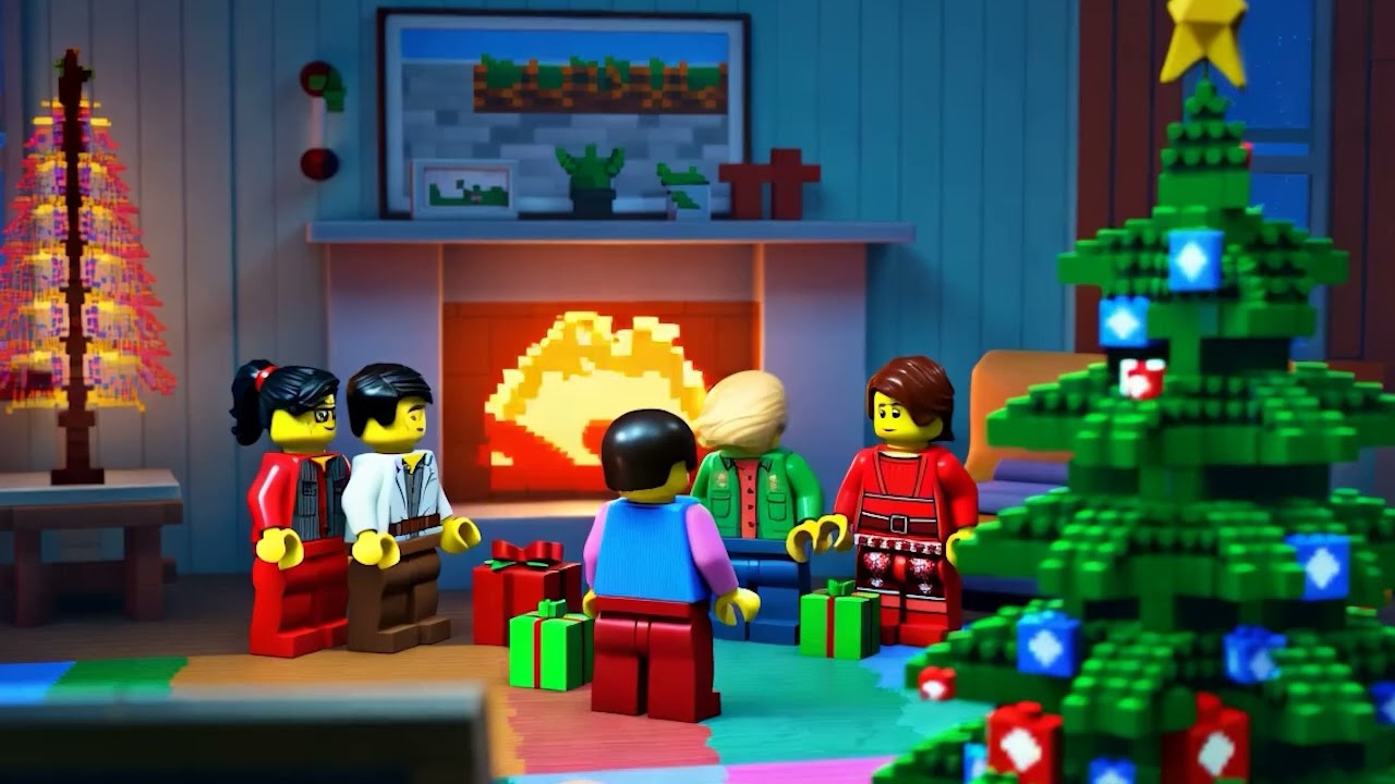 Lego Christmas With Chill LoFi Music Playlist!🎅 The Best LO FI XMAS Tunes 🎄 Lego Live Wallpaper 2024