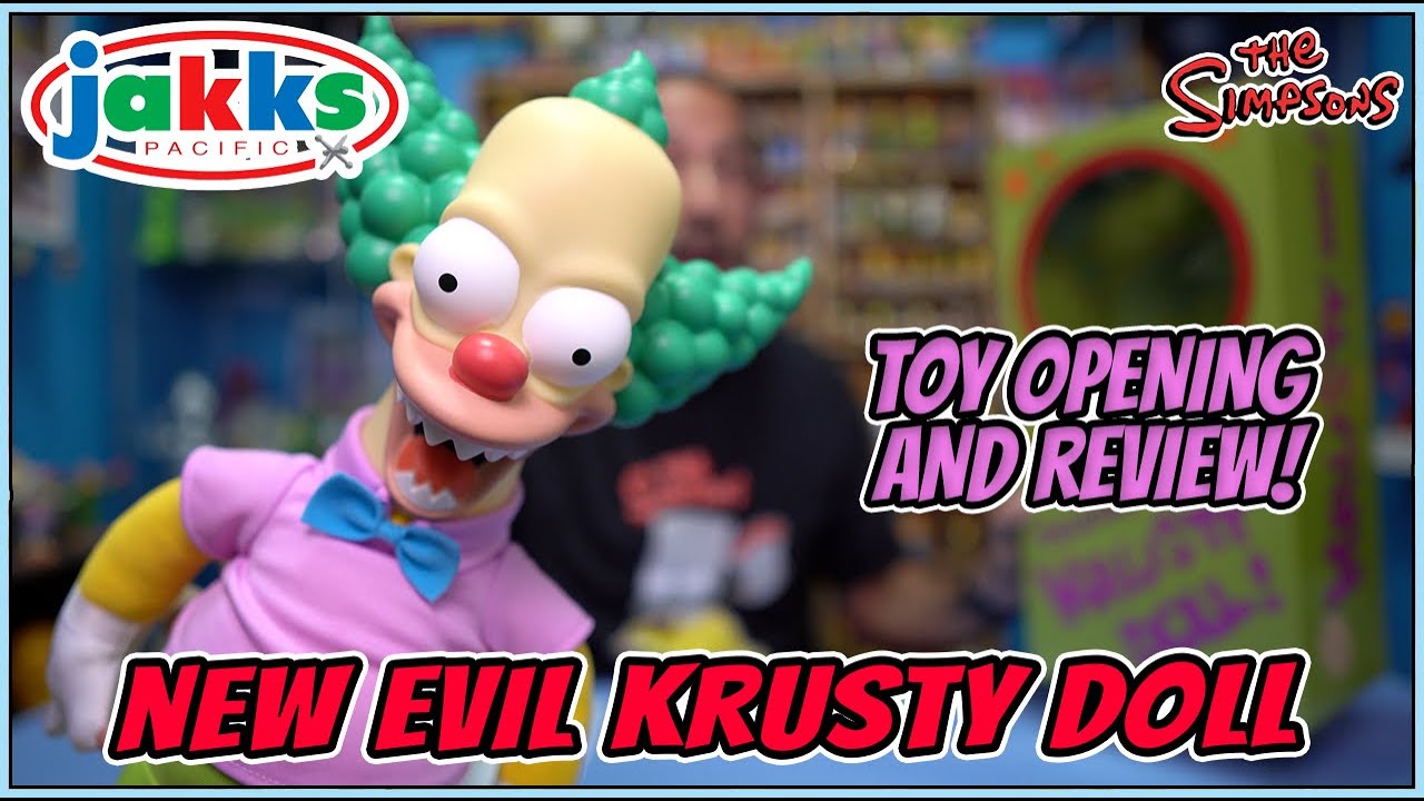 New Evil Krusty Doll Opening and Review. JAKKS Pacific does it again! #jakkspacific #thesimpsons