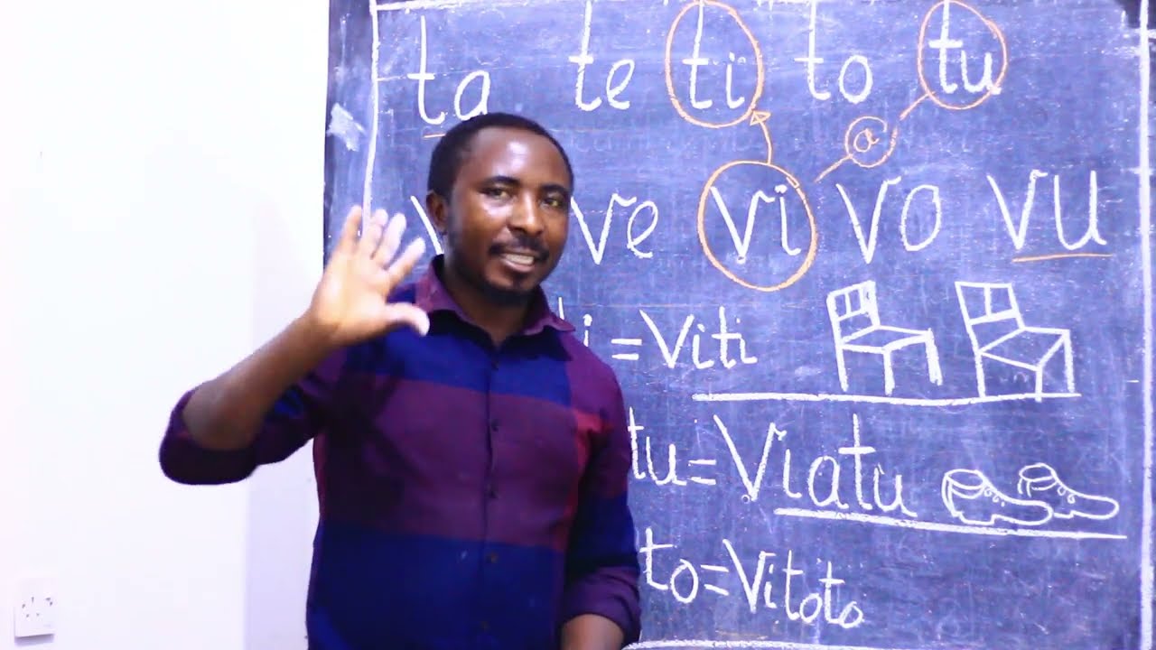 JINSI YA KUANDIKA,KUSOMA NA KUUNDA MANENO DARASA LA  AWALI(CHEKECHEA),DARASA LA KWANZA NA PILI.