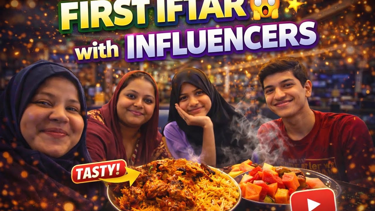 Influencers Ke Saath FIRST IFTAR 😳 Itna Royal?!