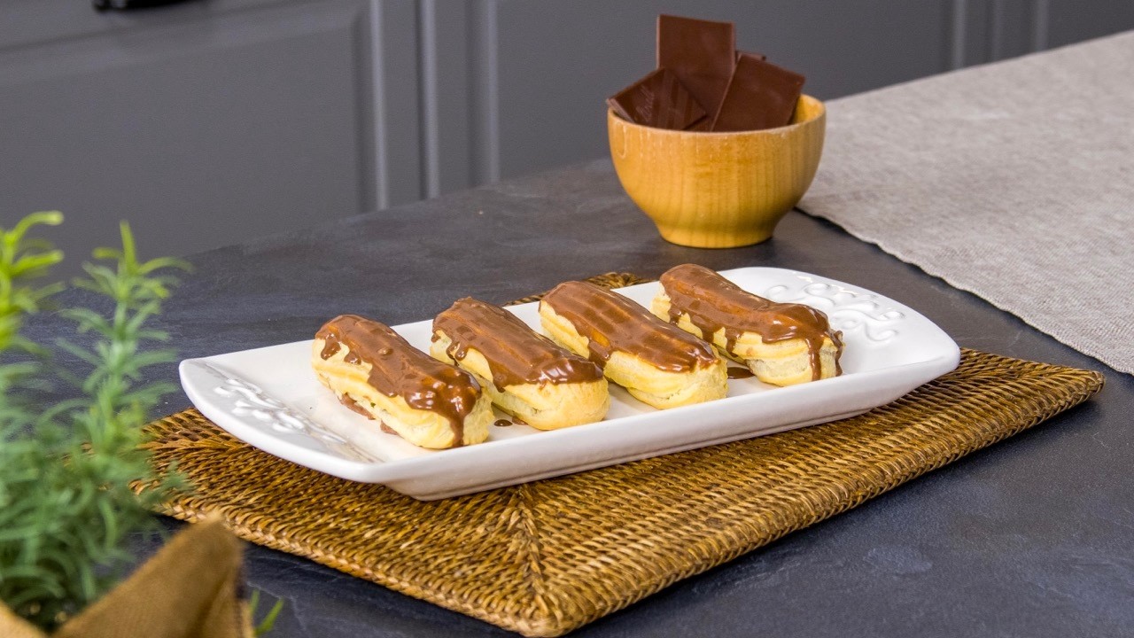 🍫 Schokoladen-Éclairs – perfekt & saftig wie vom Konditor!