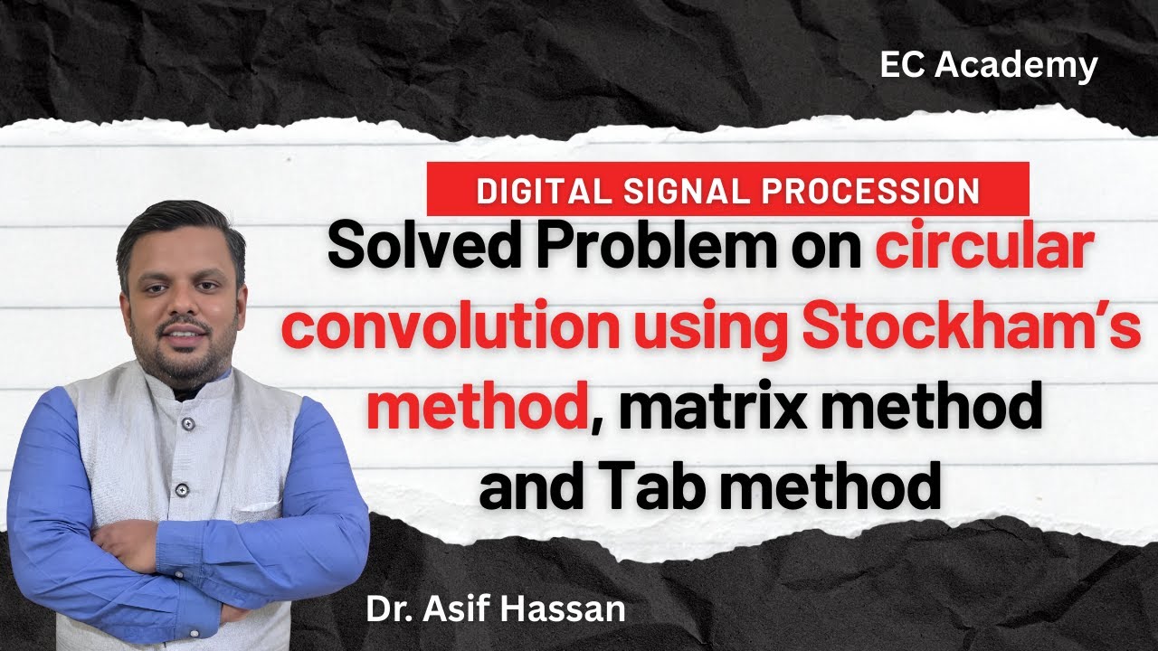Problem on circular convolution using stockham's method, matrix method and Tab method
