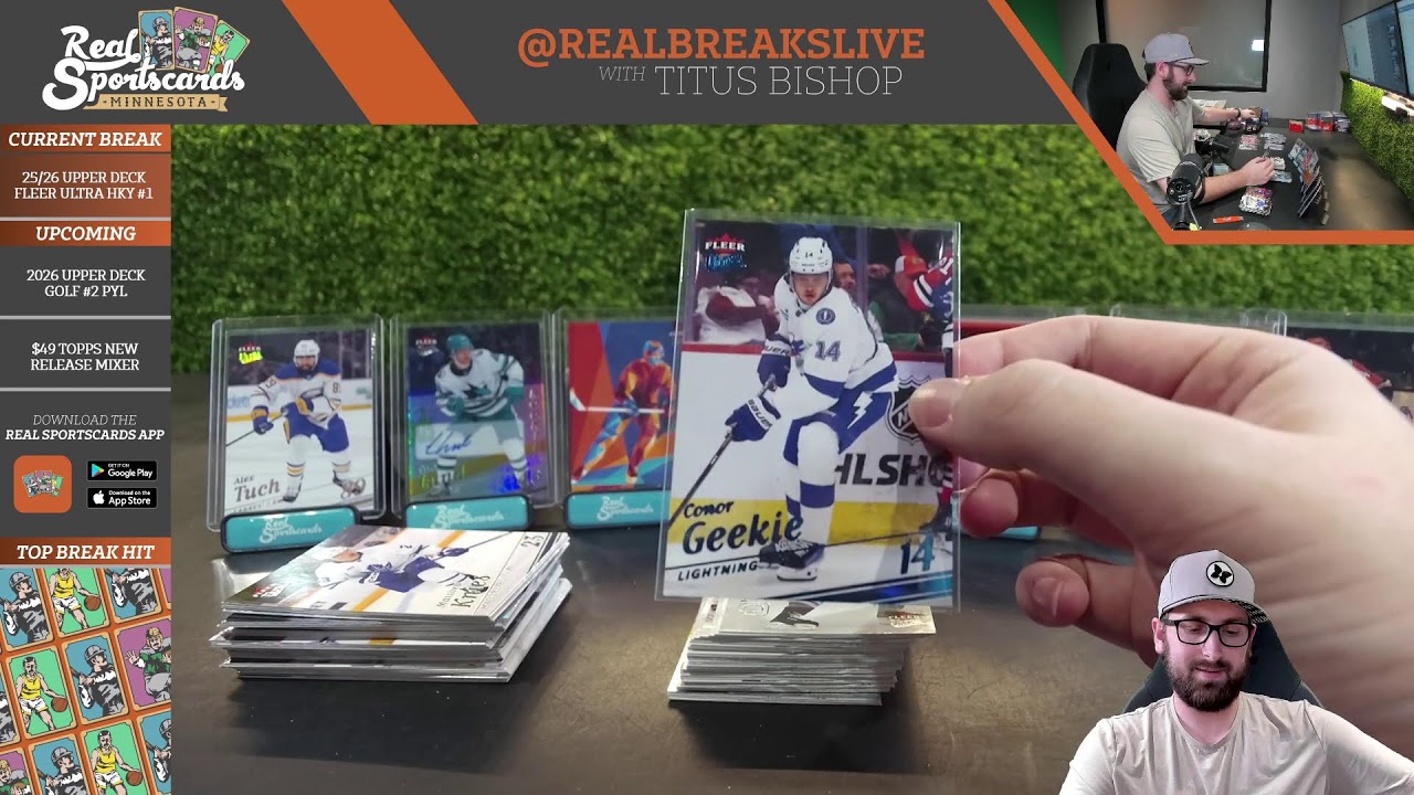 2025/26 UD Fleer Ultra Hockey #1 5-Box Pick Your Team (2/18/26)