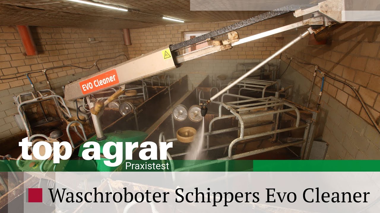 top agrar | Caro testet Waschroboter Evo Cleaner von Schippers | Reinigungsroboter im Schweinestall