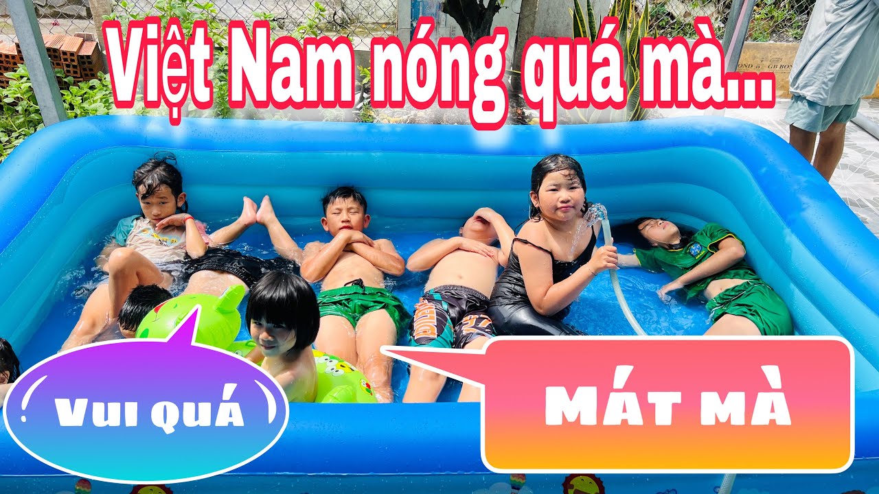 Bể bơi di động quá vui và tuyệt vời