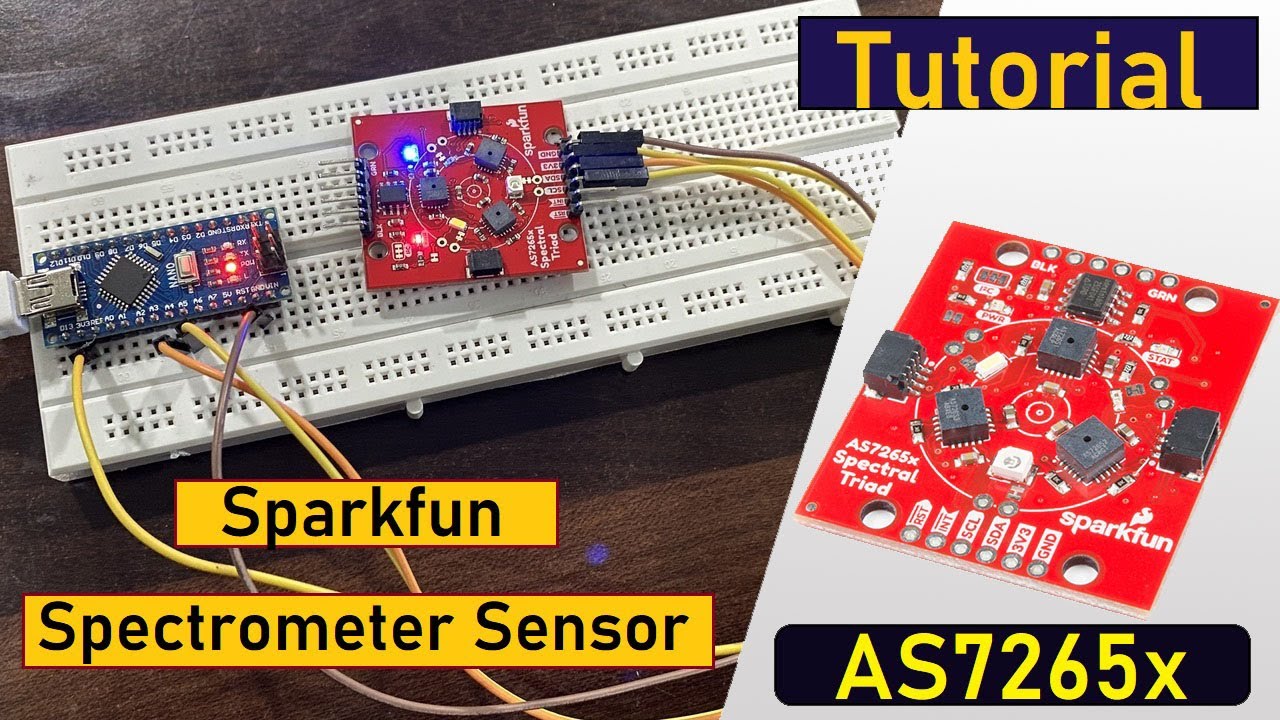 Triad Spectroscopy Sensor AS7265x Tutorial || Working, Pinout, Construction & Arduino Interfacing