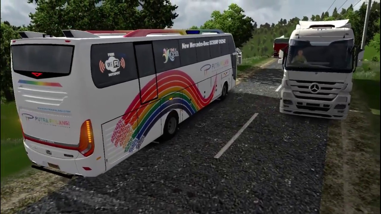 ETS2 Ngeblong di Tanjakan + Tikungan Jalan Sumatra PP