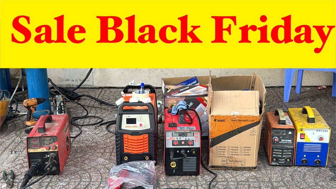🔴 SALE THỨ 6 21/11: Mig V2000 Weldcom, TIG 200S Jasic, máy hàn que giá rẻ!