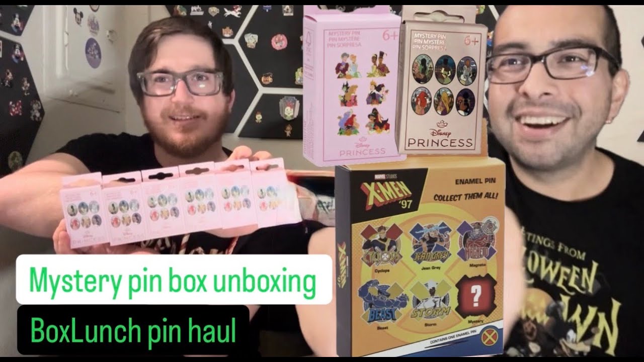 Boxlunch blindbox pin haul | unboxing Disney Princesses and X-men ‘97 pins