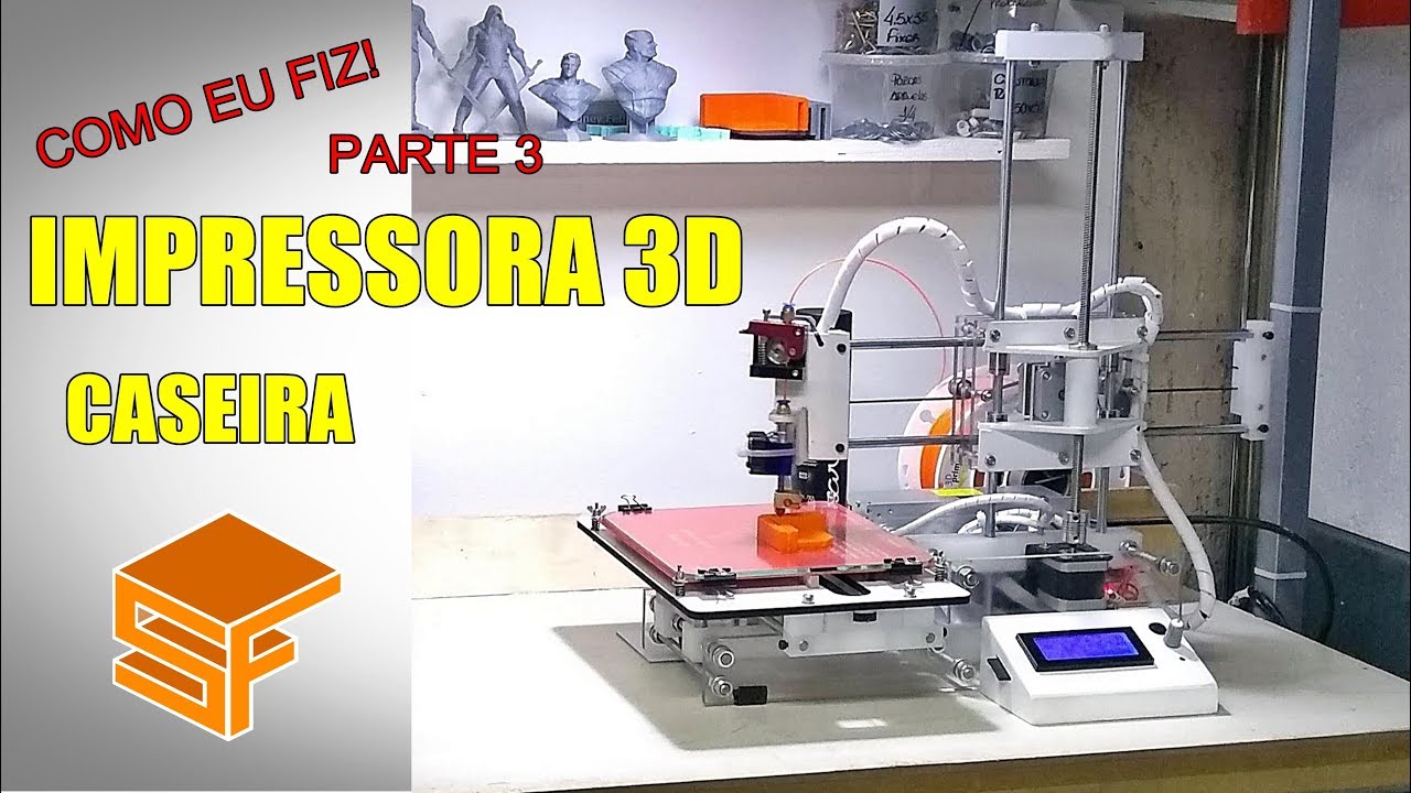 IMPRESSORA 3D CASEIRA ( como eu fiz! ) PARTE 3. EIXO Z (suporte)