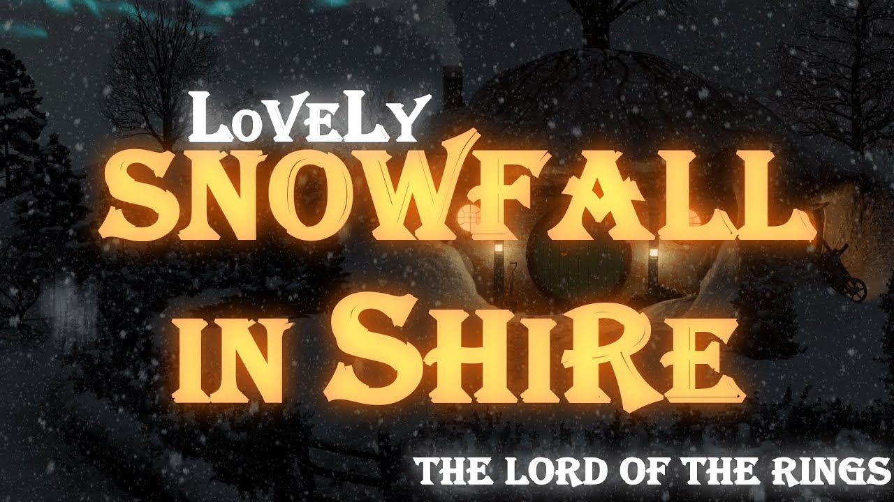 The Lord of The Rings | The Hobbit | Winter in Shire : Ambience & Relaxing Music