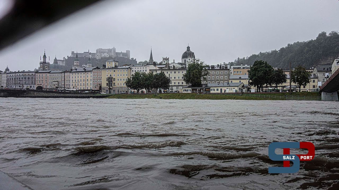 Salzach - Hochwasser Situation
