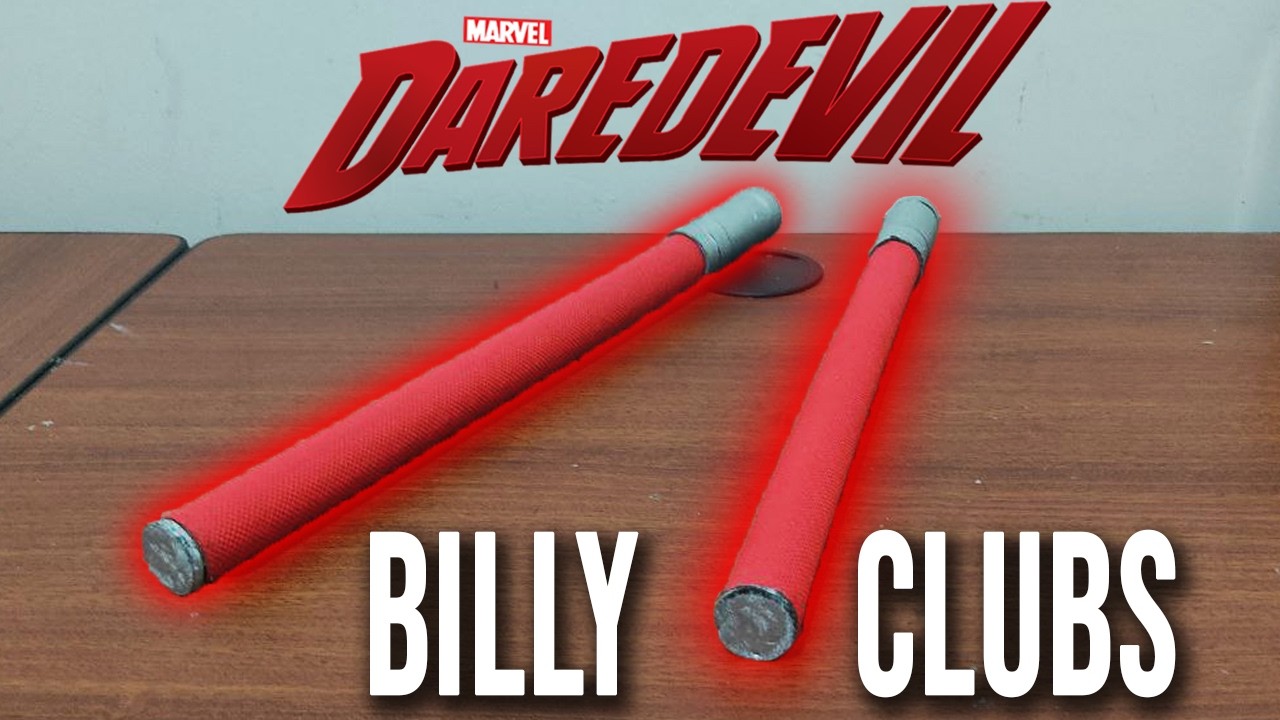 Como hacer los bastones o billy clubs de DAREDEVIL