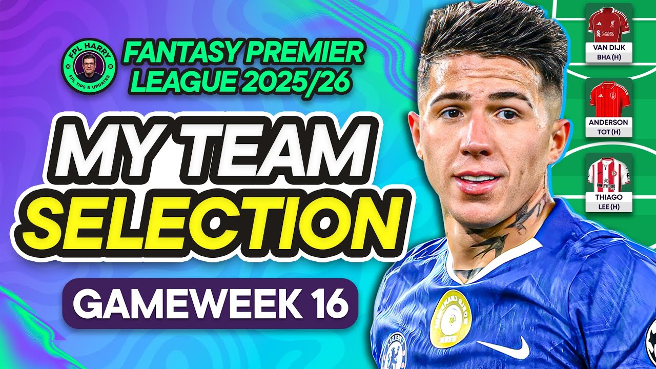 MY FPL GW16 TEAM SELECTION! 📝 Timber a Doubt? Munoz Injured 🚨 | Fantasy Premier League Tips 2025/26