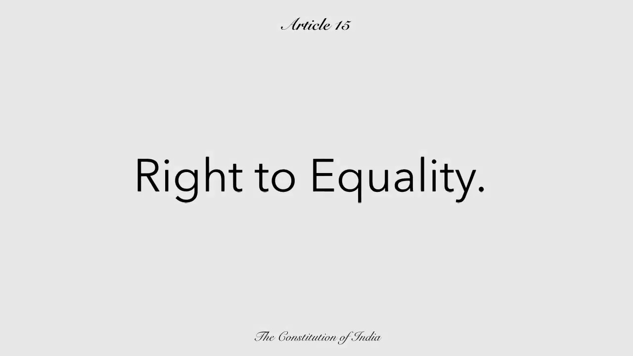 How to allow Reservation in India - Article 15 of the #Indian #Constitution