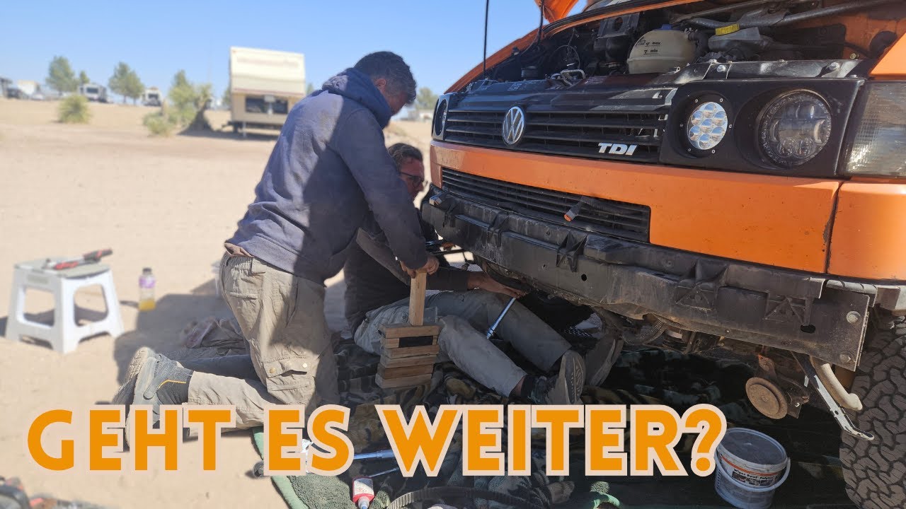 Schaffen wir es rechtzeitig? | Wasserpumpe wechseln am VW T4 | Vanlife USA | Panamericana Vlog #37