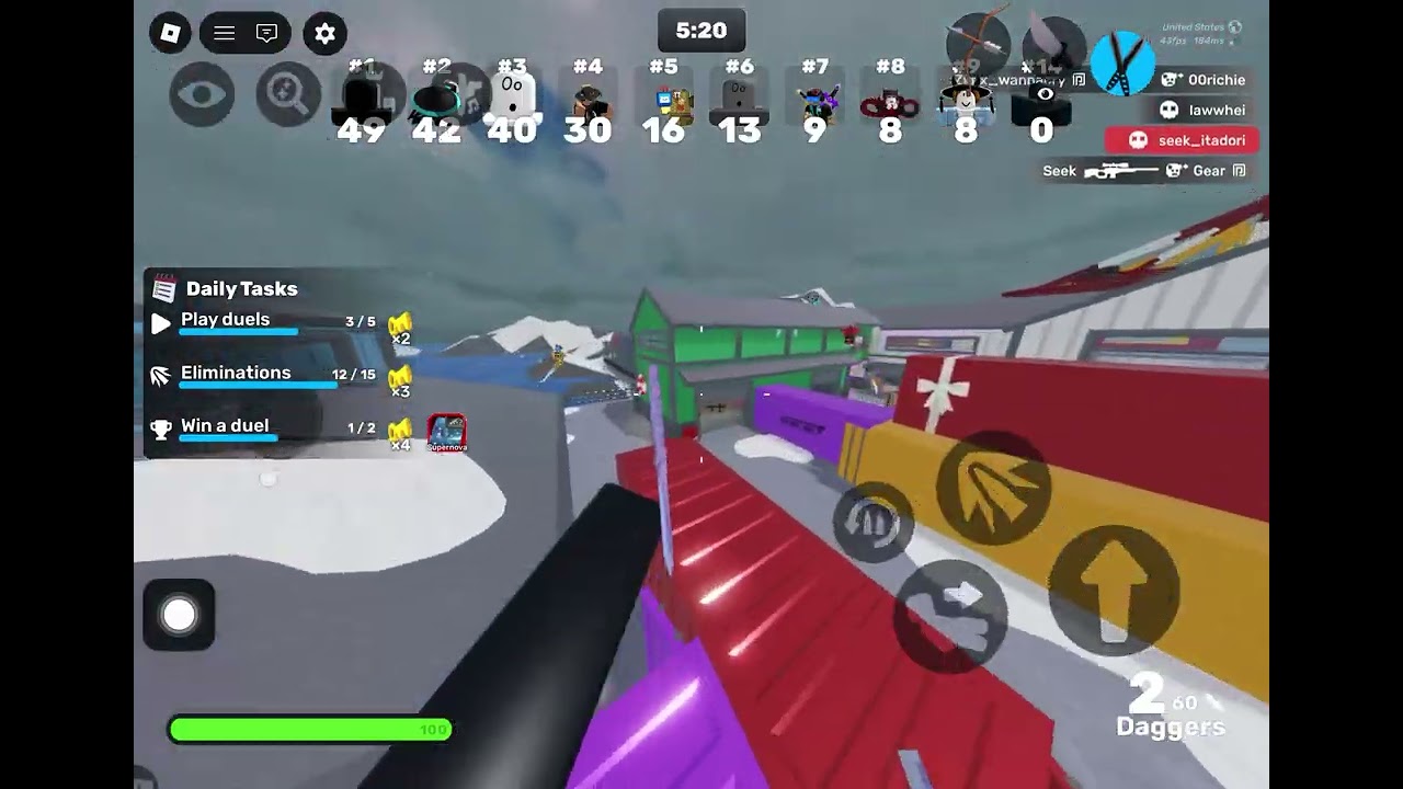 PLAYING WITH GEAR(I KNIFED HIM AT THE VERY END)