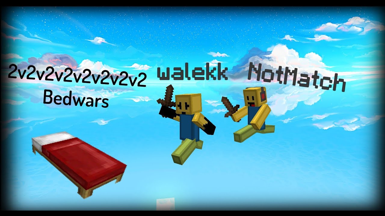 Playing 2 Rounds of Bedwars with NotMatch (ft. Mack) | Hypixel Bedwars