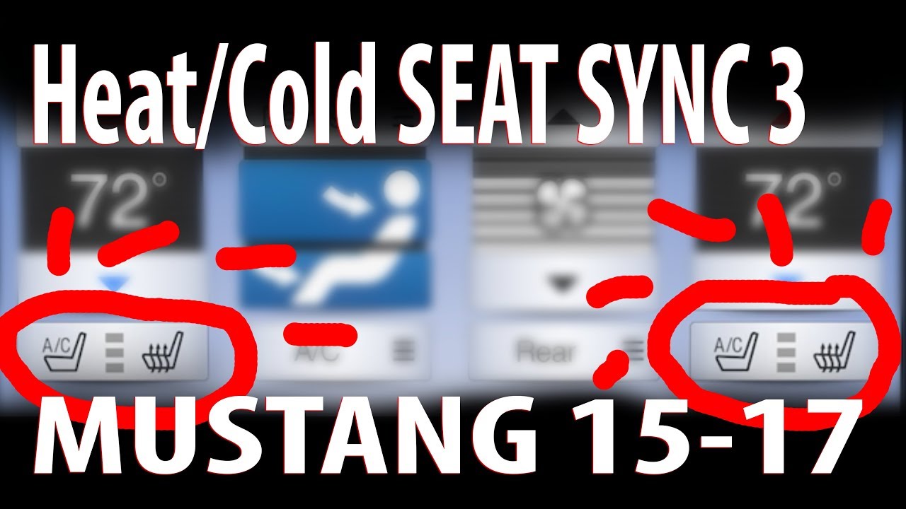 How to add Heated and Ventilated Seats command on Sync 3 - Forscan FORD MUSTANG