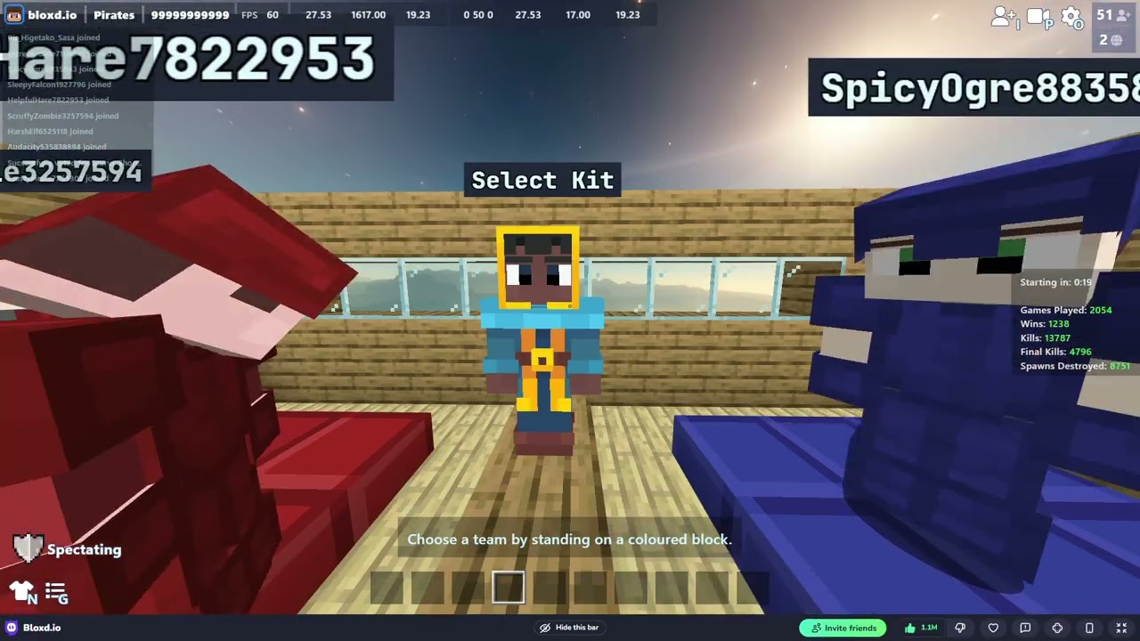 Bloxd.io Pirates 負けたら即終了で何連勝できるのか~リベンジ編~