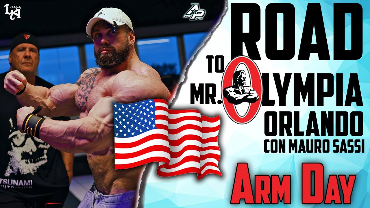 ANDREA PRESTI ROAD TO MR. OLYMPIA 2023 | 5 DAYS OUT TO ORLANDO - ARM DAY