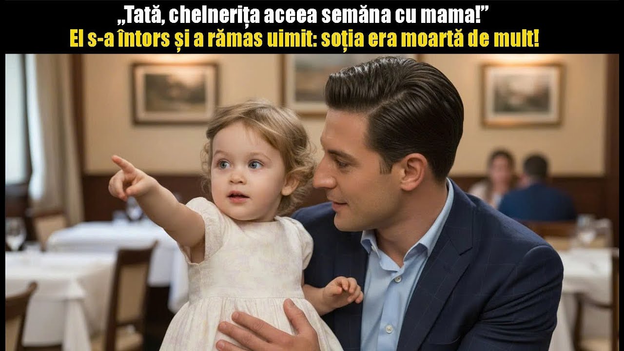 „TATĂ, CHELNERIȚA ACEEA SEMĂNĂ CU MAMA” — EL S-A ÎNTORS ȘI A RĂMAS UIMIT: SOȚIA ERA MOARTĂ DE MULT!