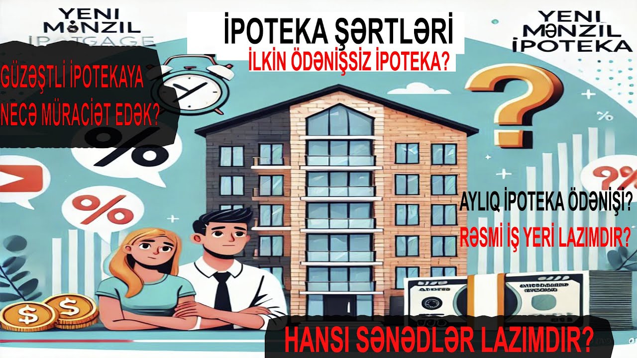 İPOTEKA İLƏ EVLƏRİN SATIŞI | GÜZƏŞTLİ İPOTEKA EVLƏR | İPOTEKAYA VERİLƏN KİRAYƏ EVLƏR 2024-2025