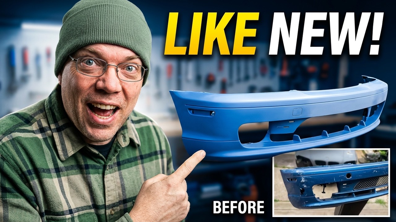 How to fix your bumper like a pro, sanding, fiberglass, and primer on BMW E46. DIY for beginners!