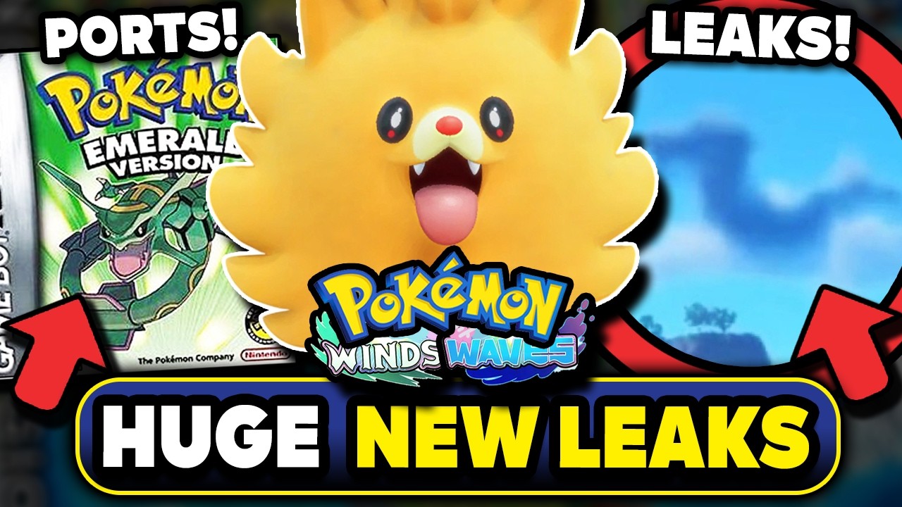 POKEMON NEWS! NEW GBA PORT DATAMINES! NEW WINDS & WAVES GIMMICK LEAK UPDATES & MORE!