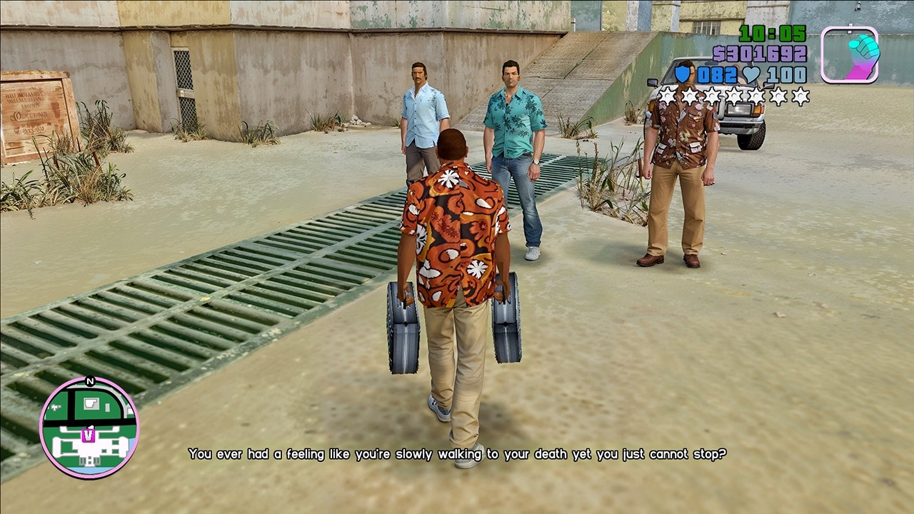 We never played the other side of Vice City as Vic Vance in this mission