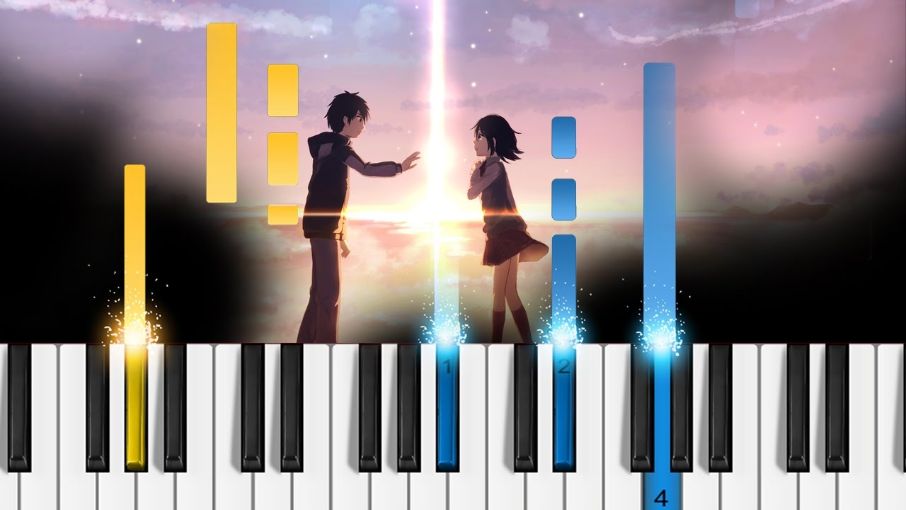 Kimi no na wa OST - Nandemonaiya - Piano Tutorial - Your Name (君の名は)