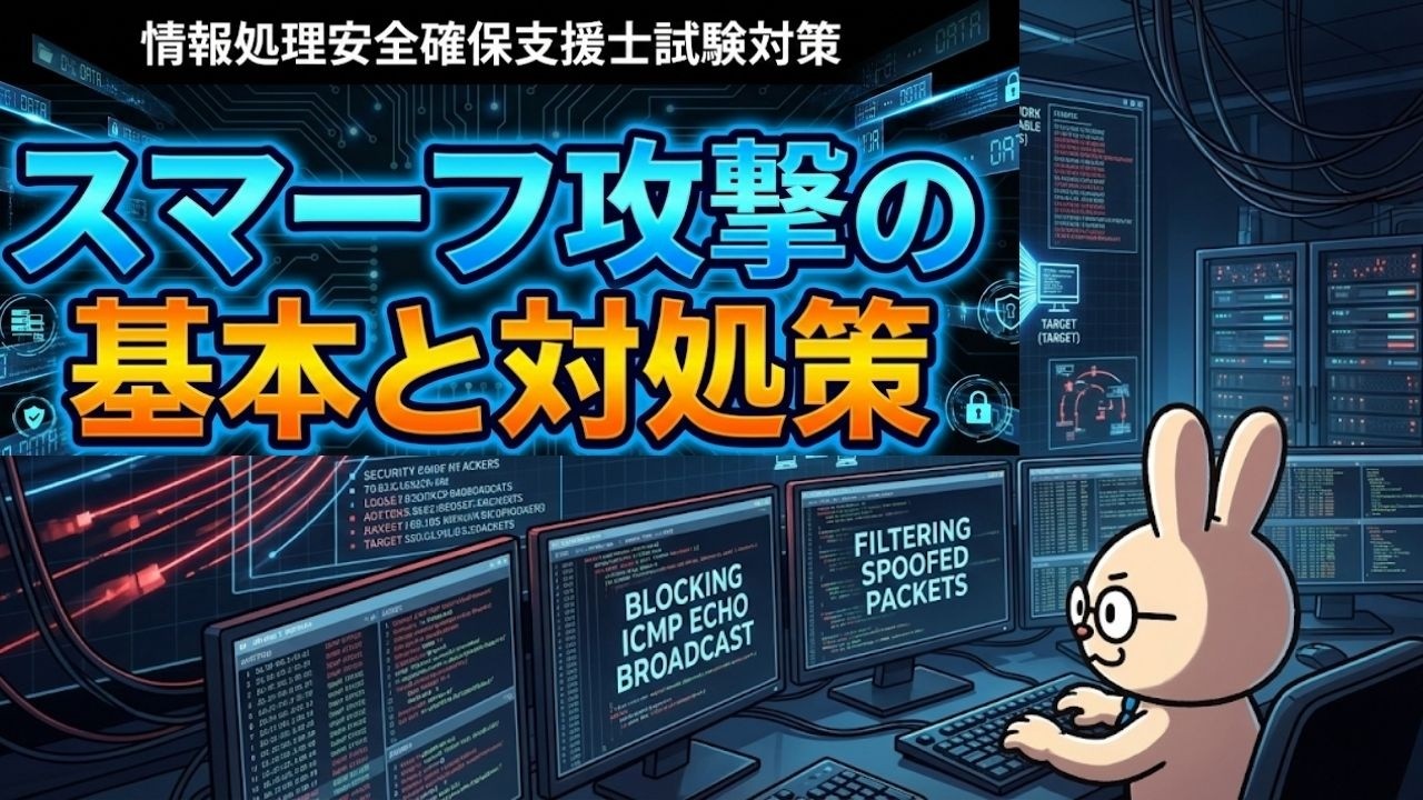 【情報処理安全確保支援士】スマーフ攻撃の基本と対処策