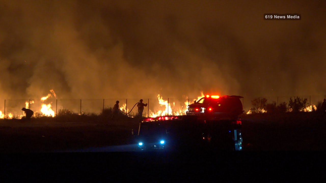 Two-Acre Brush Fire in Miramar Temporarily Shuts Down I-15