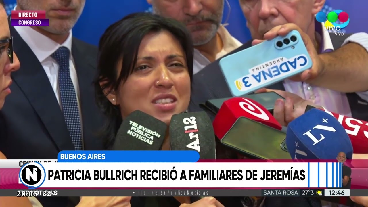 Patricia Bullrich recibió a familiares de Jeremías Monzón