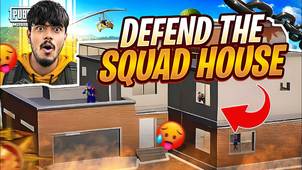 100 Players Defend the Squad House Challenge | PUBG MOBILE |