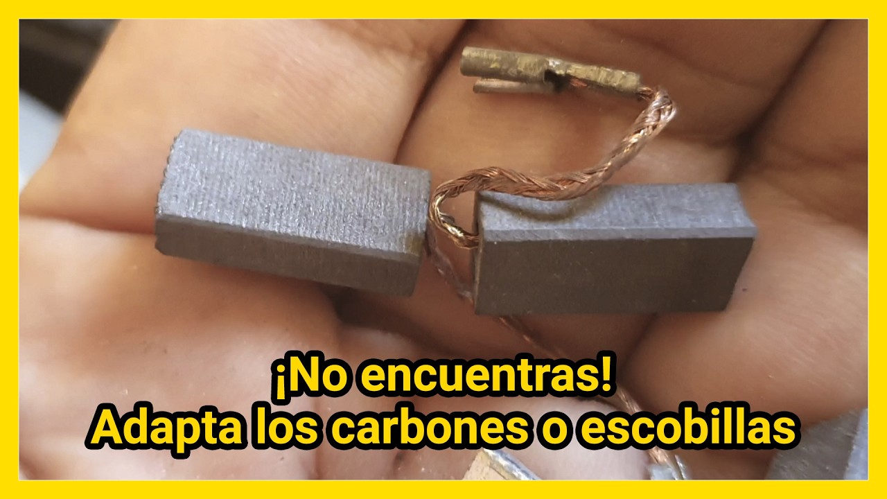 No encuentras carbones o escobillas para tu motor eléctrico, adáptalos
