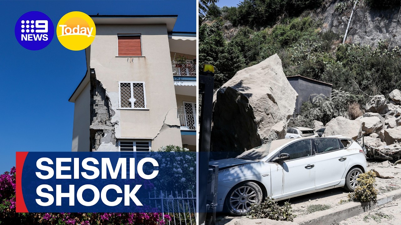 Dozens injured after strong quake hits Italy | 9 News Australia
