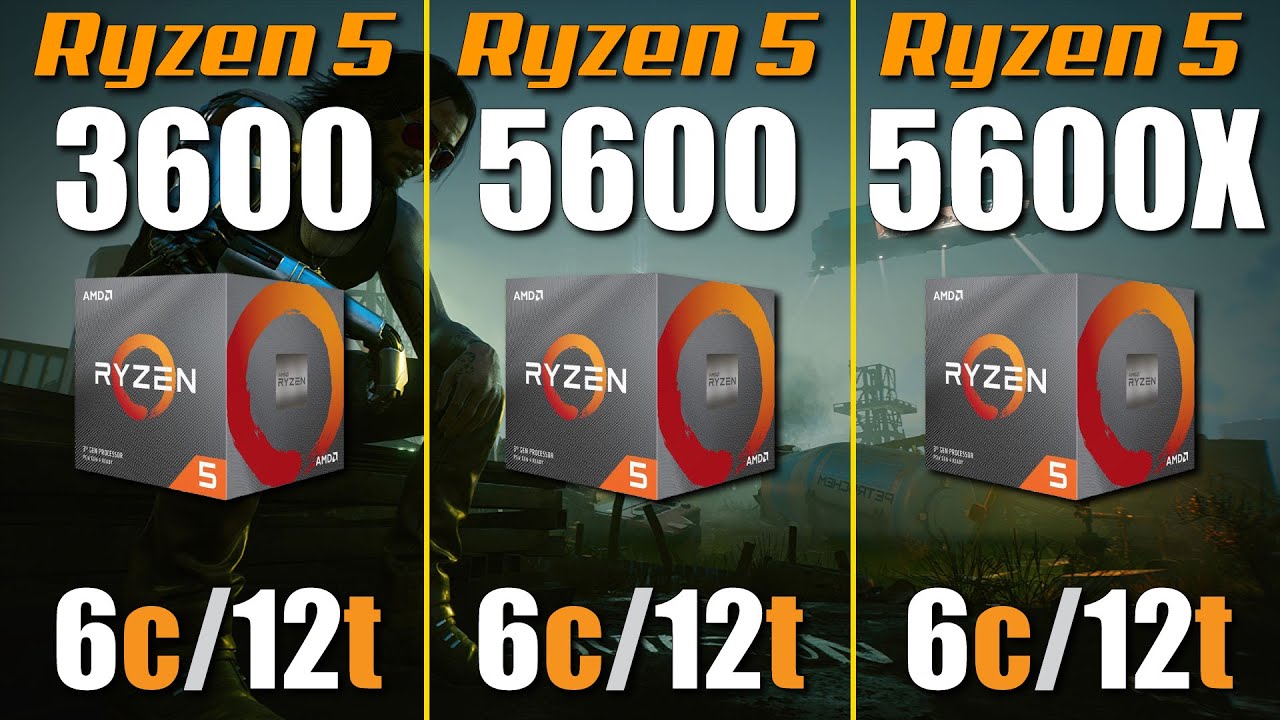 Ryzen 5 5600X vs. Ryzen 5 5600 vs. Ryzen 5 3600 - Gaming Test