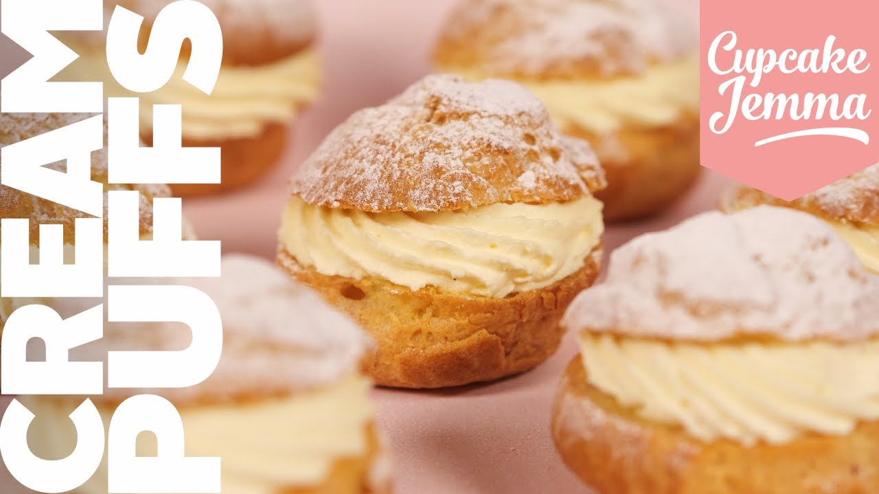 All About Choux! Cream Puff Recipe & Tutorial | Choux Pastry made easy! | Cupcake Jemma