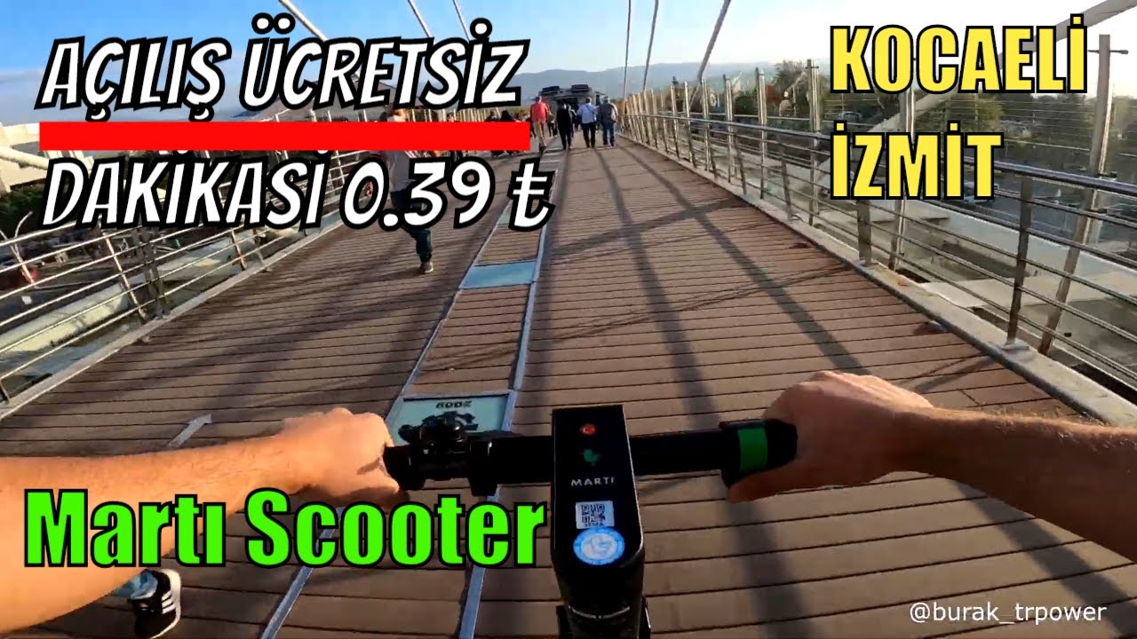 Kocaeli Martı Scooter Kiraladım - Açılış Ücretsiz !!  YOKUŞ DENEMESİ ! -  Kocaeli Büyükşehir Bld