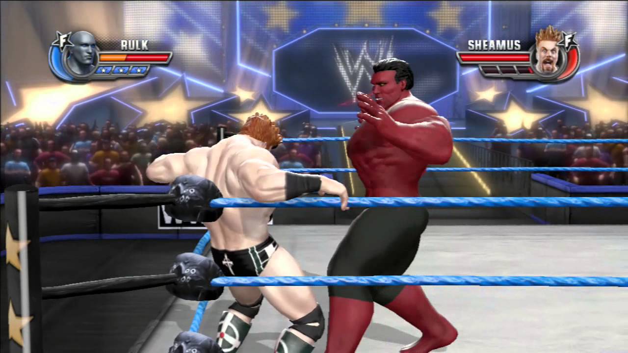 WWE ALL STARS !!! RED HULK aka Rulk VS SHEAMUS The Celtic Warrior