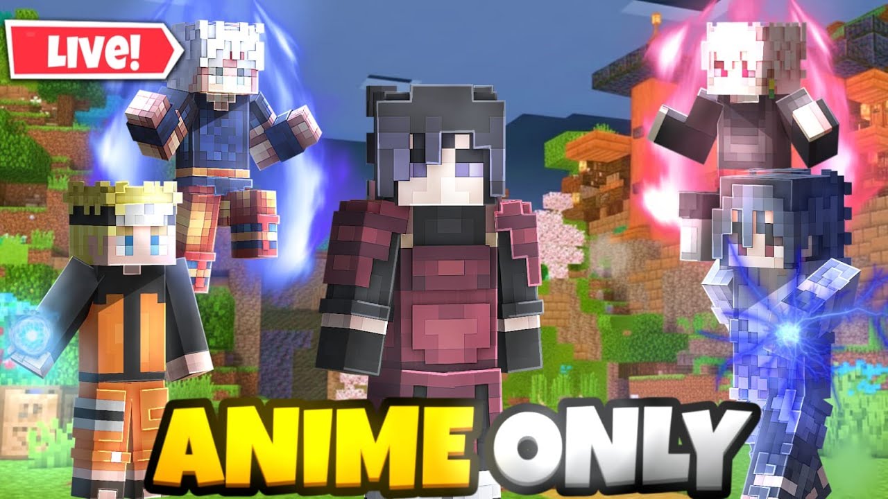 🔴I Joined a 'ANIME ONLY' Minecraft Server! || @BlockyRitesh