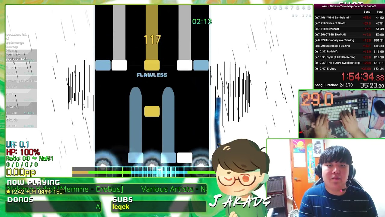 Jakads - Monochrome and Vivid | + NC 98,78% S | 1.350pp -osu!mania