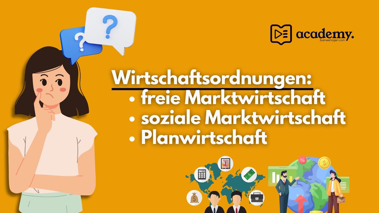 Wirtschaftsordnungen - freie Marktwirtschaft, soziale Marktwirtschaft und Planwirtschaft